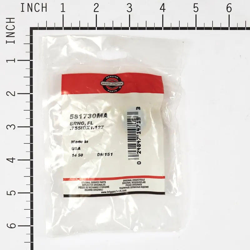 Briggs & Stratton - 581730MA - BRNG FL .755IDX1.127