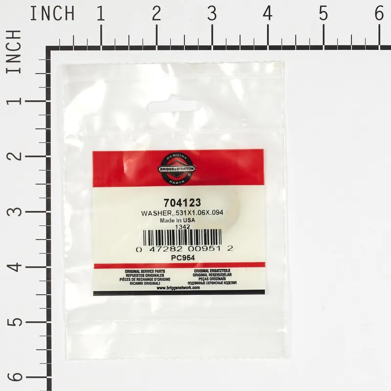 Briggs & Stratton - 704123 - WASHER.531X1.06X.094