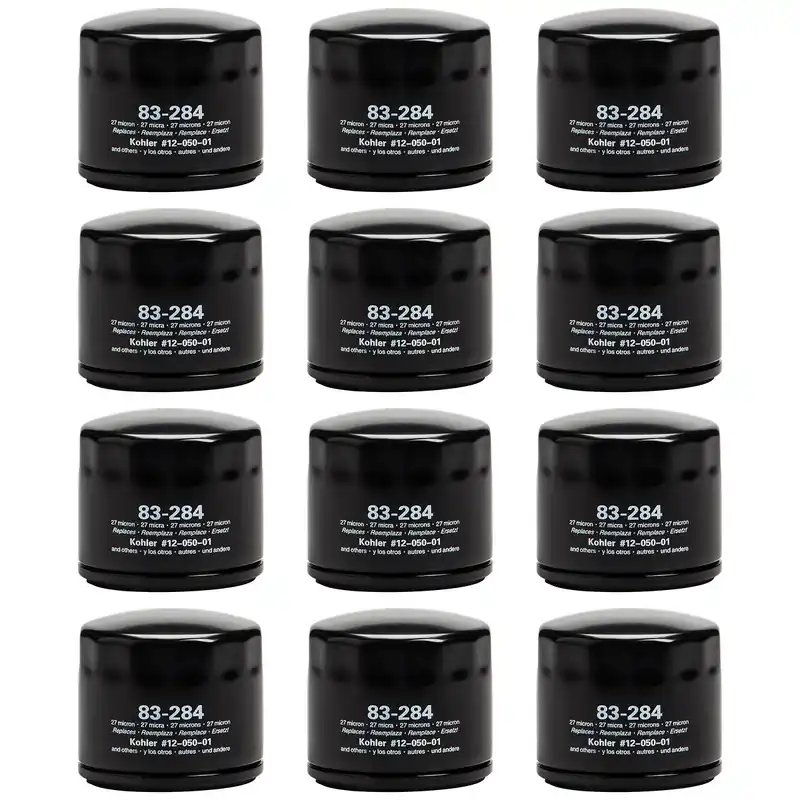 Oregon 83-404 Shop Pack (12 of 83-284) Oil Filter for Bad Boy 063-5400-00, Kohler 12 050 01-S, 12 050 08-S, John Deere AM254424