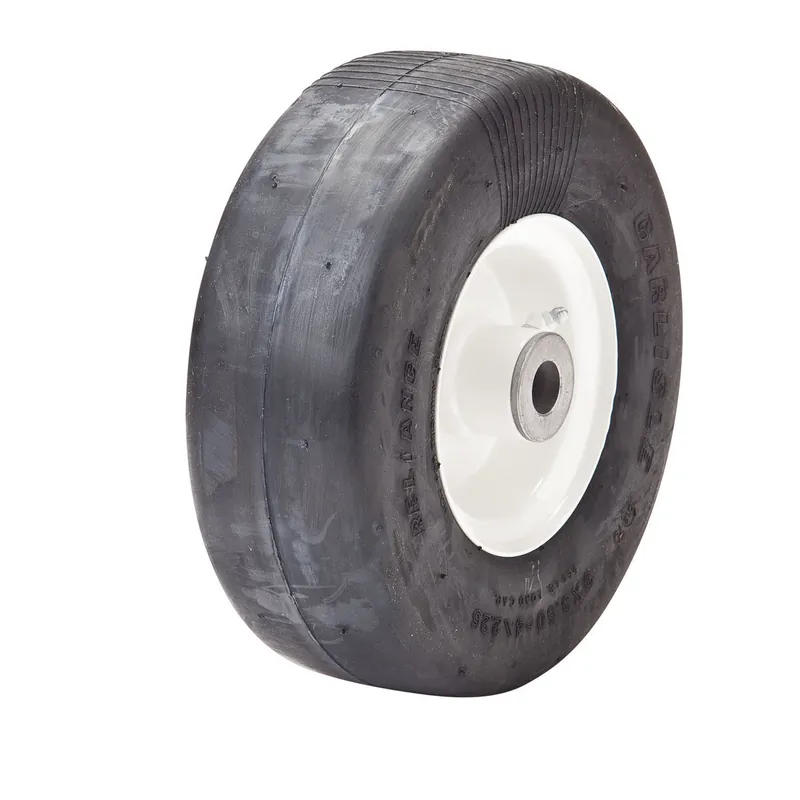 Oregon 72-738 Flat Free Wheel Assembly - 9x350-4 for King Kutter 168020