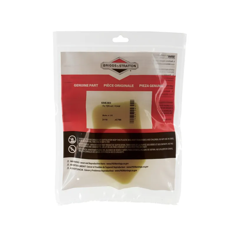 Briggs & Stratton - 698369 - Foam Air Filter