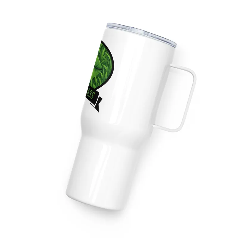 Kiss My Grass w/Lips Travel Mug