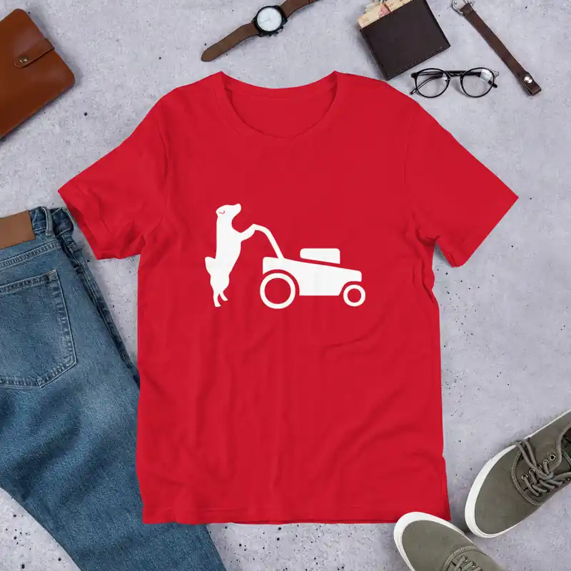 Red Dog T Shirt - White