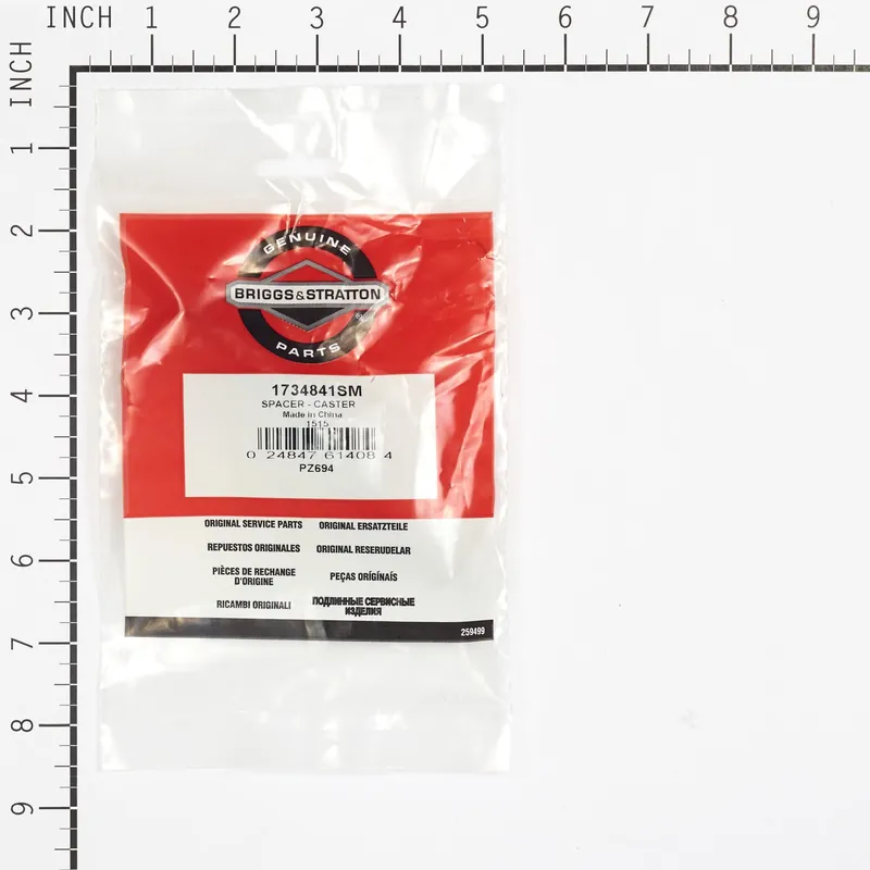 Briggs & Stratton - 1734841SM - SPACER - CASTER