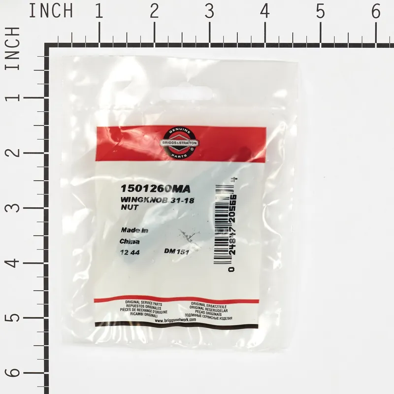 Briggs & Stratton - 1501260MA - WINGKNOB.31-18 NUT