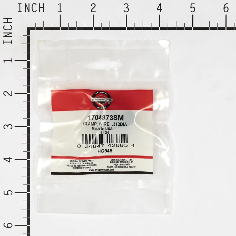 Briggs & Stratton - 1704873SM - CLAMP WIRE .312DIA