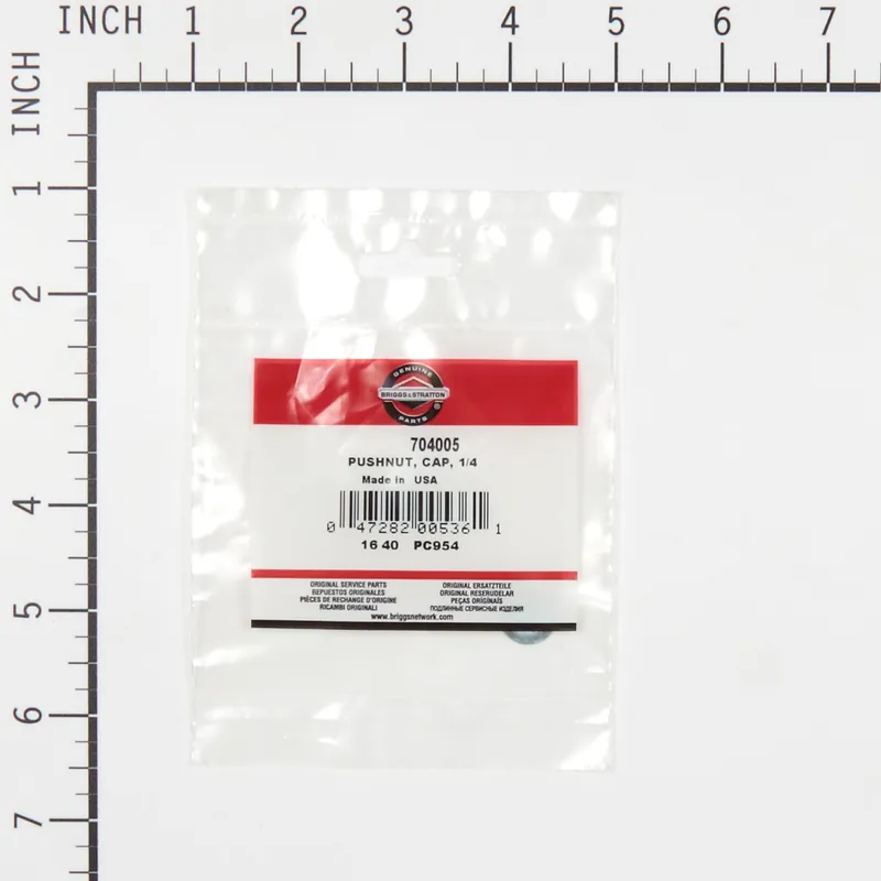 Briggs & Stratton - 704005 - Replacement 1/4 Pushnut Cap
