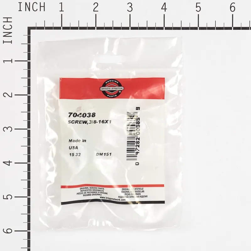Briggs & Stratton - 704038 - SCREW3/8-16X1