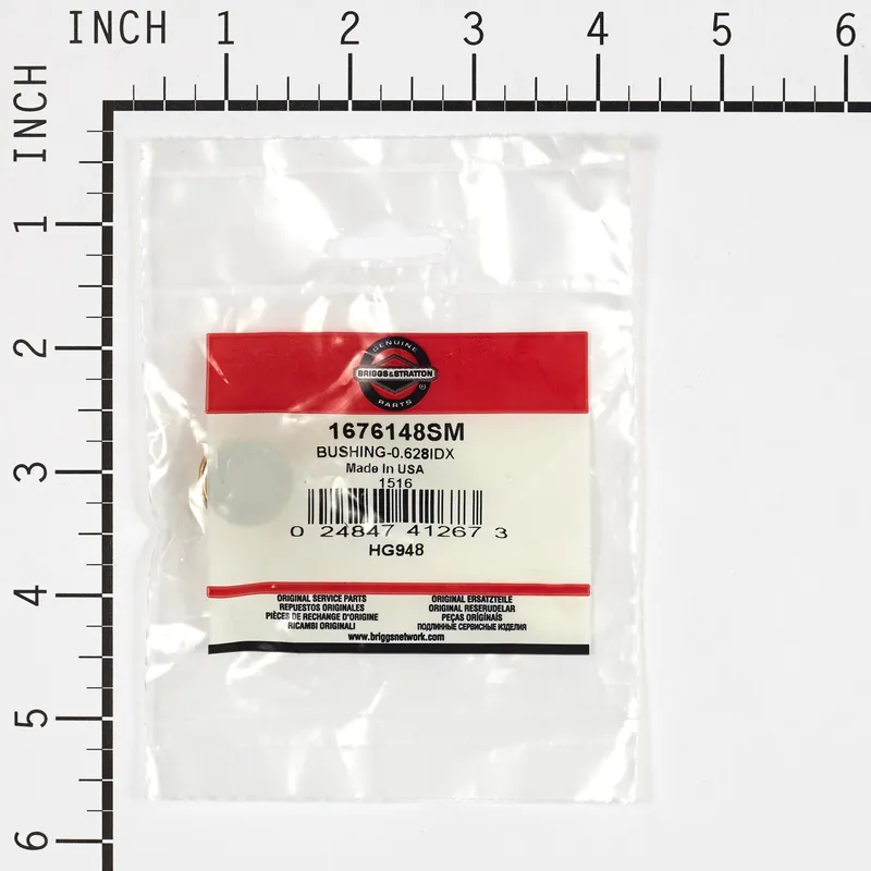 Briggs & Stratton - 1676148SM - BUSHING-0.628IDX