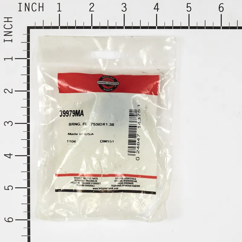 Briggs & Stratton - 39979MA - BRNG FL .753IDX1.38