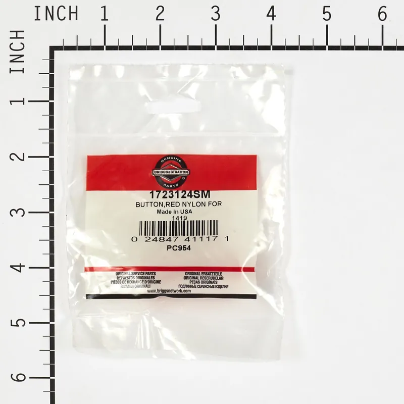 Briggs & Stratton - 1723124SM - BUTTONRED NYLON FOR