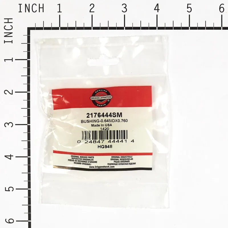 Briggs & Stratton - 2176444SM - BUSHING-0.645IDX0.760