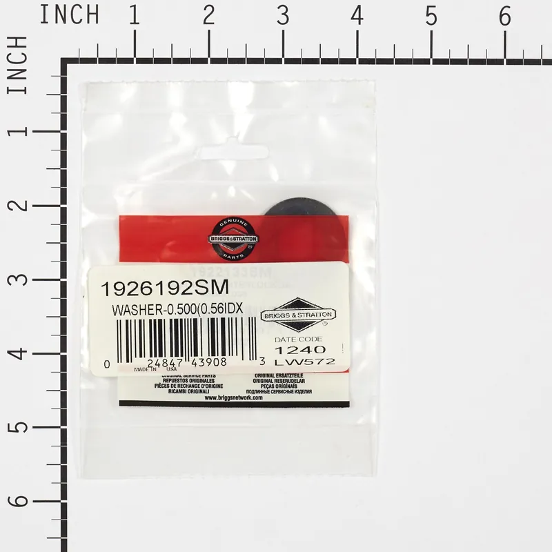 Briggs & Stratton - 1926192SM - WASHER-0.500(0.56IDX1