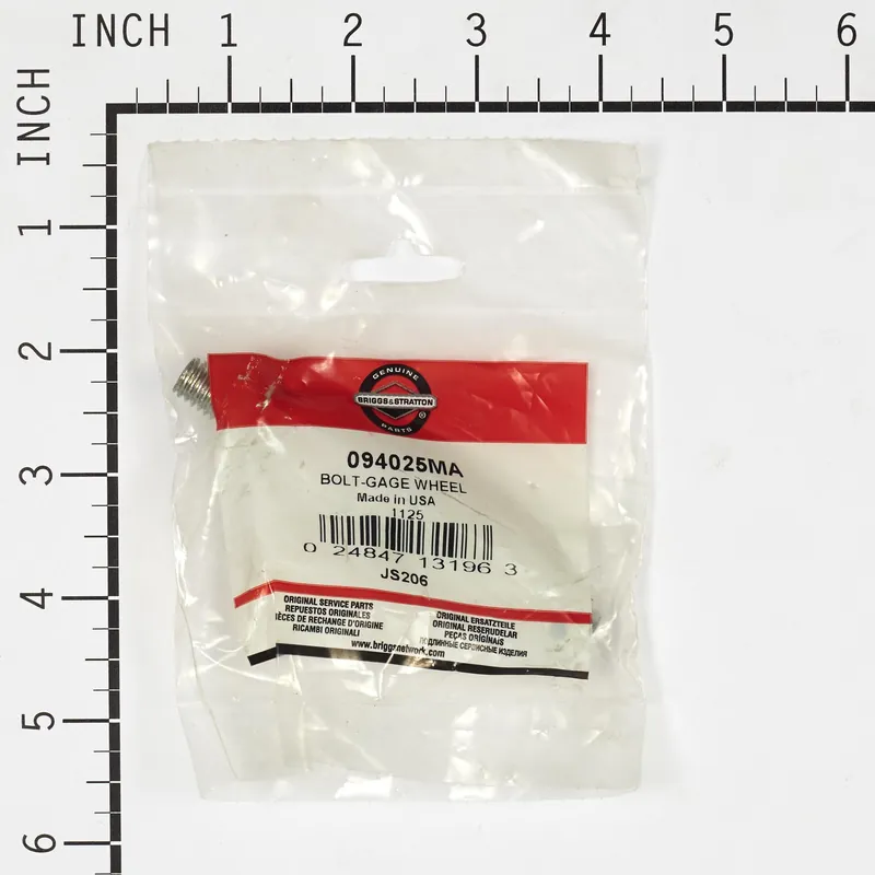 Briggs & Stratton - 94025MA - BOLT-GAGE WHEEL
