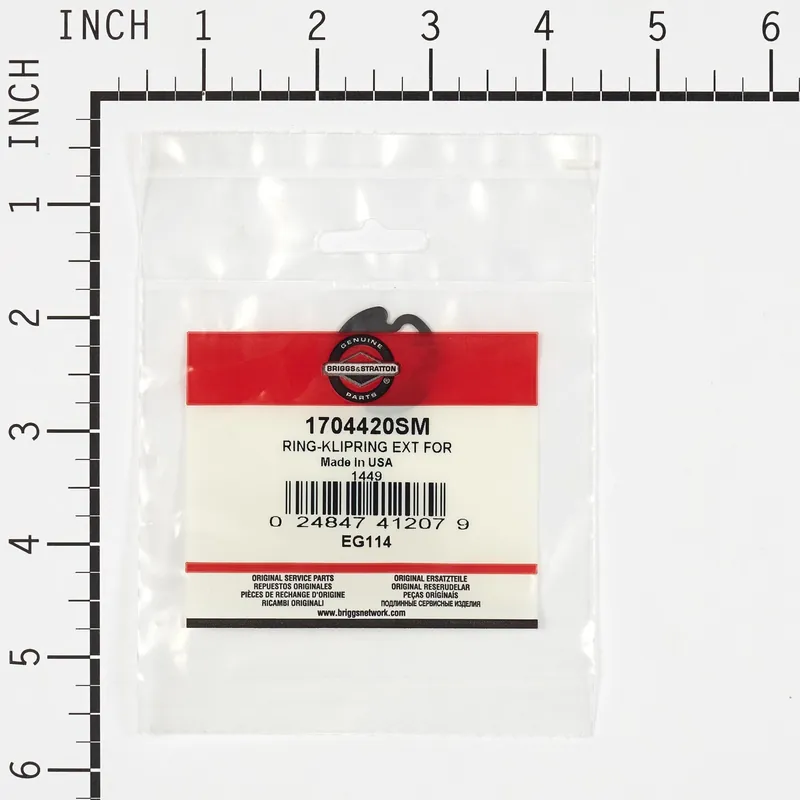 Briggs & Stratton - 1704420SM - RING-KLIPRING EXT FOR
