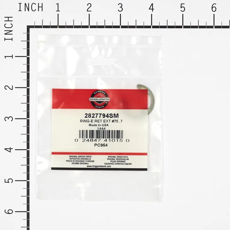 Briggs & Stratton - 2827794SM - RING-E RET EXT 75 .7