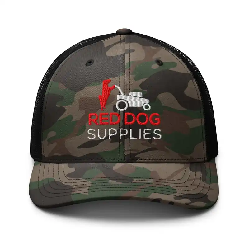 Red Dog Camo Trucker Hat