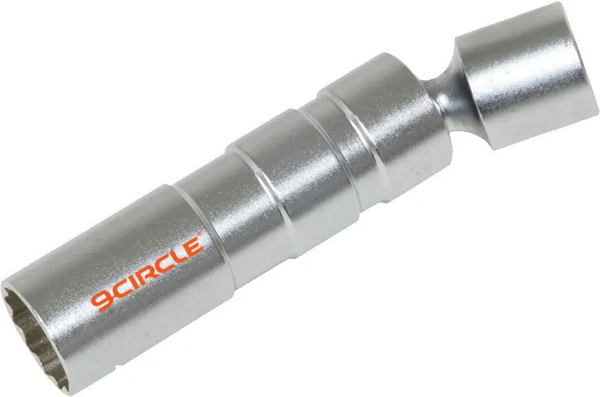 9 Circle 3/8" Dr. 14MM X 12 PT. Thin Wall Magnetic Spark Plug Socket With Swivel - 9CL-81284