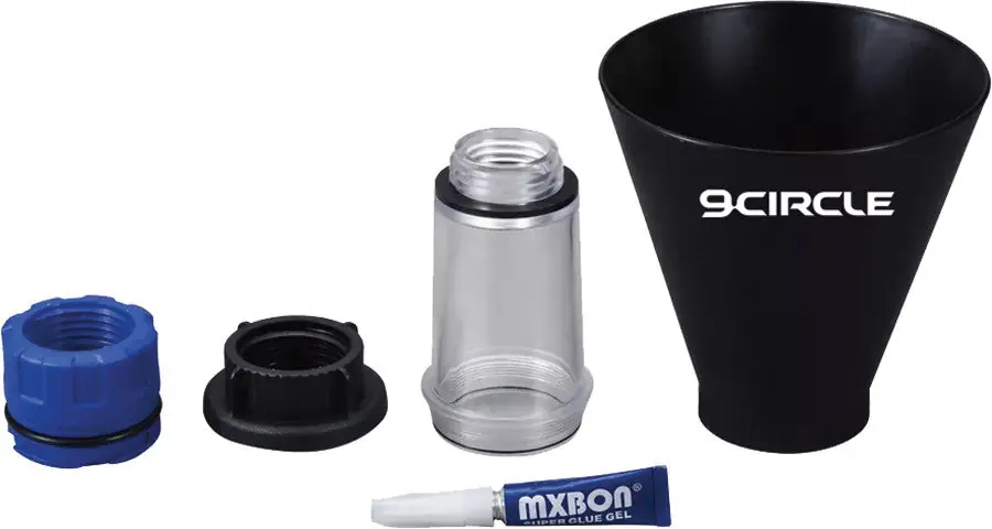 9 Circle Oil Funnel For Mercedes-Benz & Bmw, Incl. 2 Interchangeable Adapters - 9CL-62731