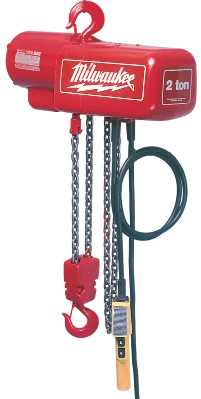 Milwaukee Electric 1 Ton 10 Ft Elec Hoist - 9566 - MLW-9566