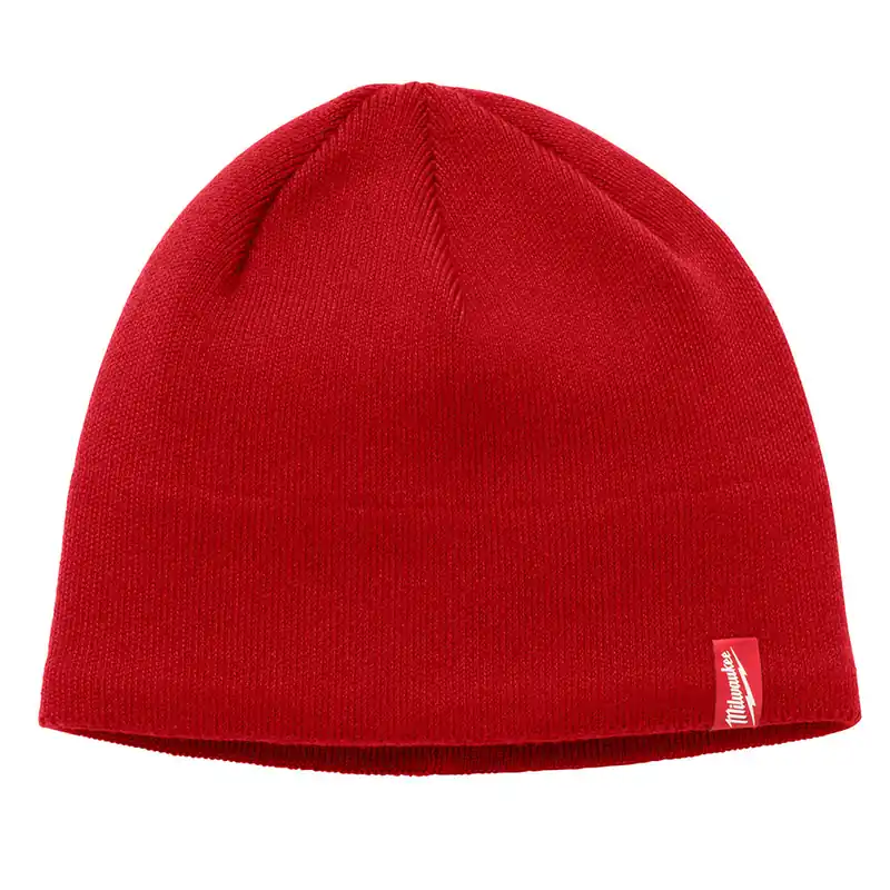 Milwaukee Electric Fleece Lined Beanie - Red - MLW-502R