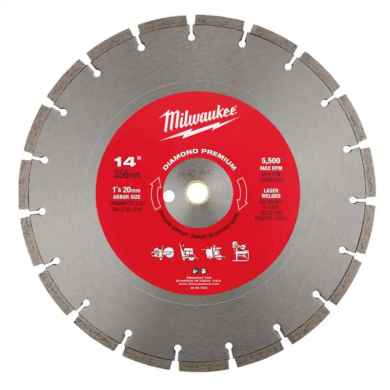 Milwaukee Electric 14" Premium Concretesegmented - MLW-49-93-7940