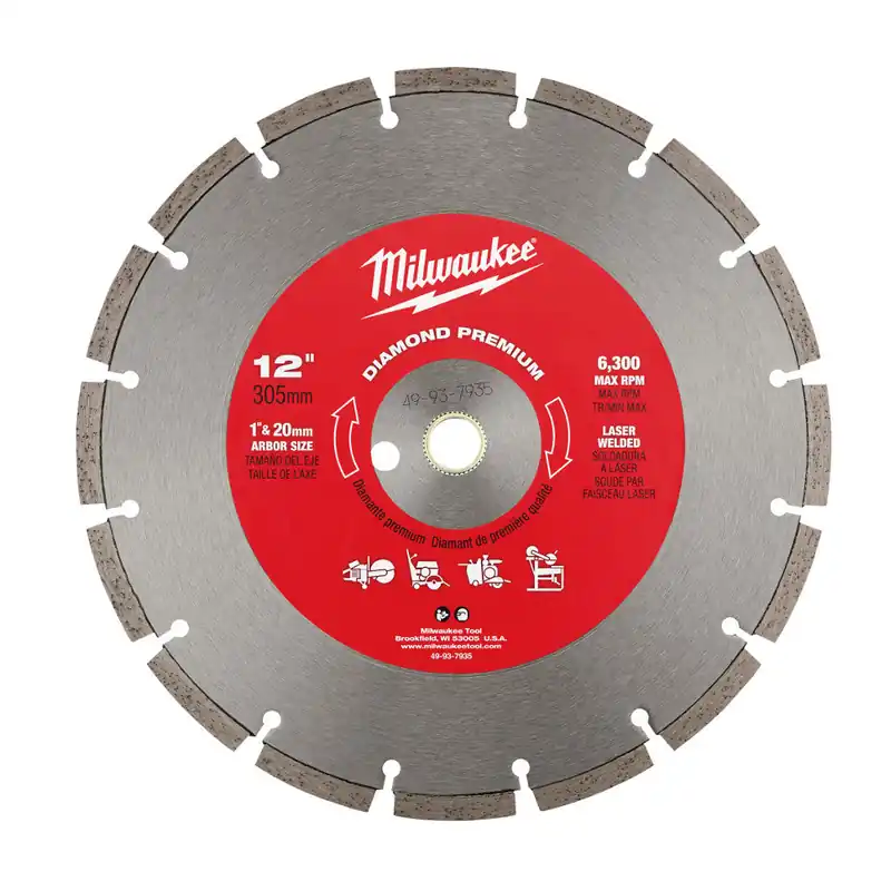 Milwaukee Electric 12" Premium Concretesegmented - MLW-49-93-7935