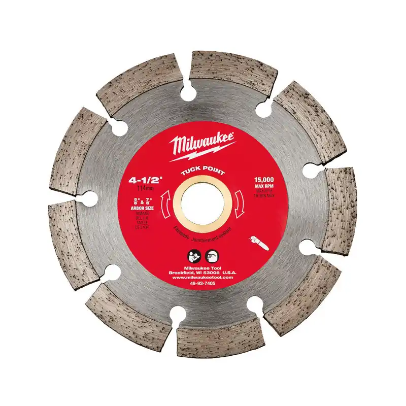 Milwaukee Electric 4-1/2"X.250X7/8 Tuck Point Bld - MLW-49-93-7405