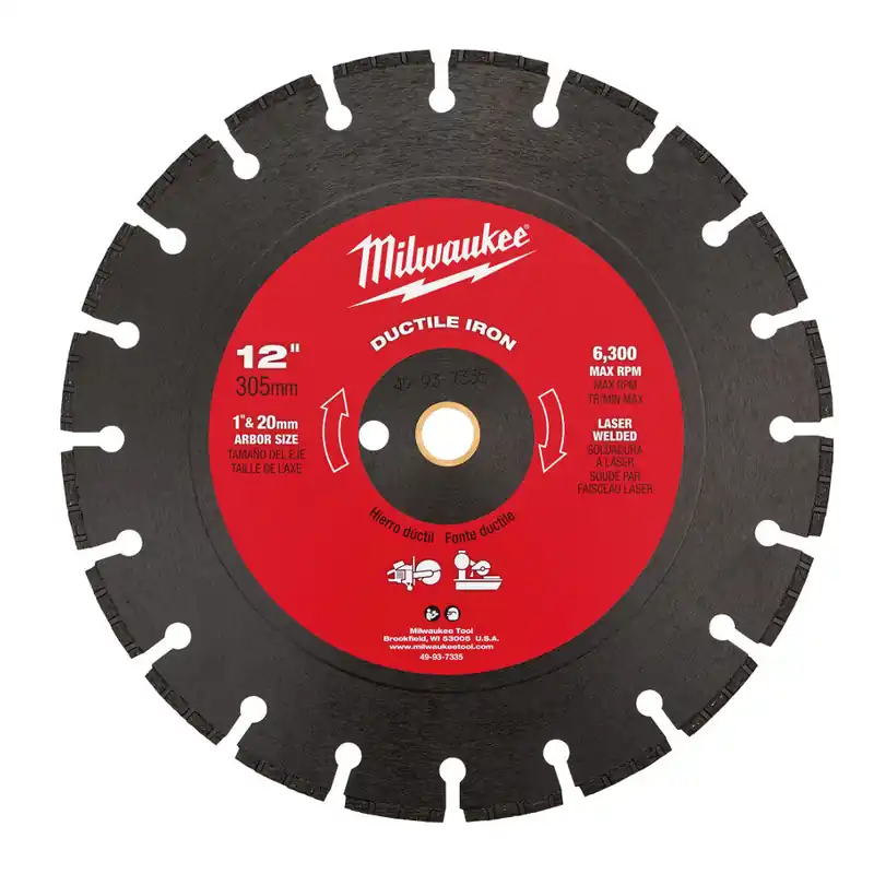 Milwaukee Electric 12"X.125X1/20 m Ductile Iron - MLW-49-93-7335