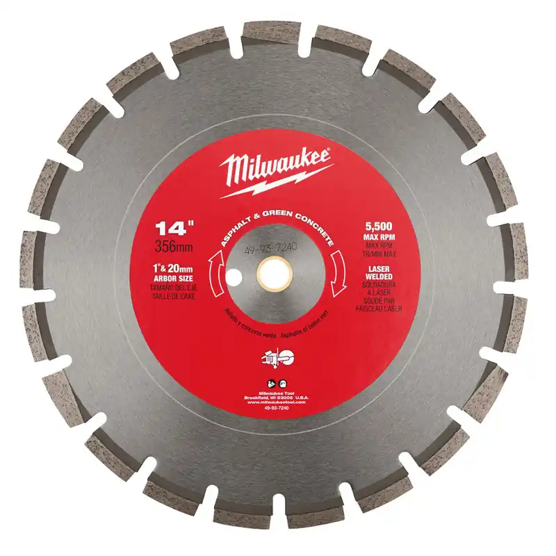 Milwaukee Electric 14"X.125X1/20 m Asphalt/Green - MLW-49-93-7240