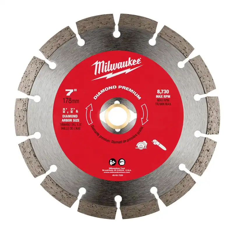 Milwaukee Electric 7"X.100Xdiam-5/8"Segmented Bld - MLW-49-93-7020