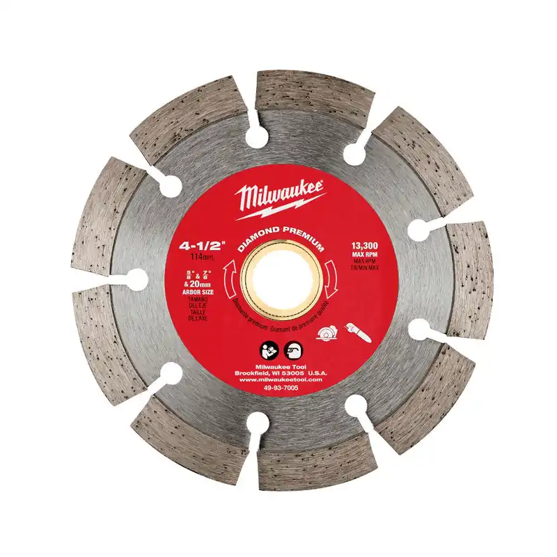Milwaukee Electric 4-1/2"X.090X7/8-5/8"Segm.Blade - MLW-49-93-7005