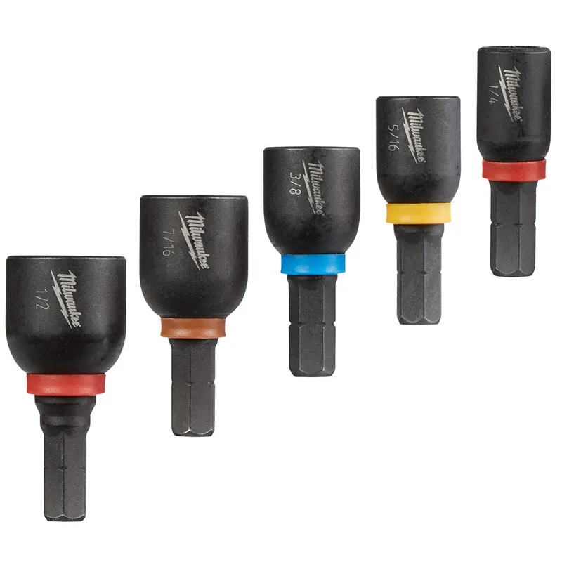 Milwaukee Electric 5Pc Insert Mag Nut Dr Set - MLW-49-66-4563