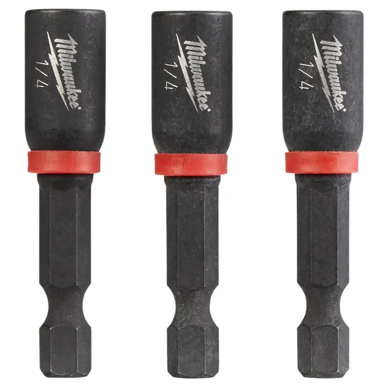 Milwaukee Electric 3Pk 1/4 X 1-7/8 Impactct Mag NTDvr - MLW-49-66-4522