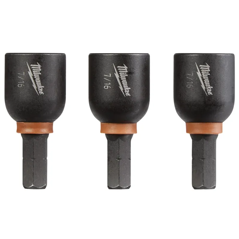 Milwaukee Electric 3Pk 7/16 Insert Mag NuTDr - MLW-49-66-4516