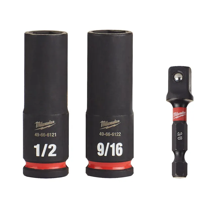 Milwaukee Electric 3/8" Dr 3Pc Sae Deep Socket Set - MLW-49-66-4417