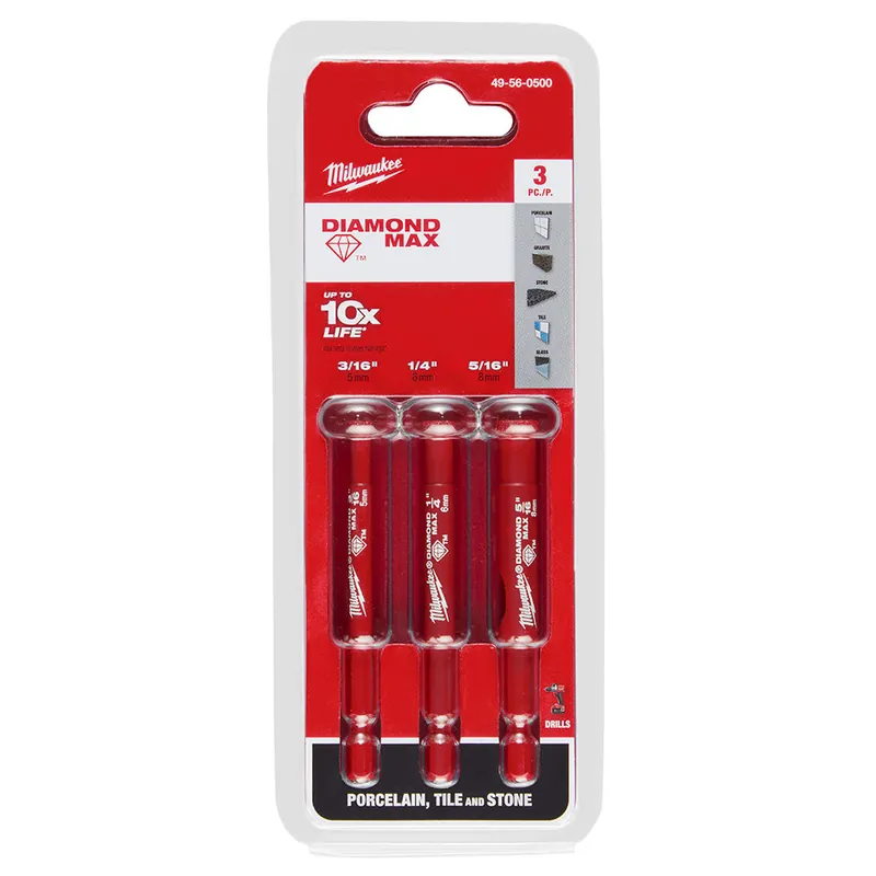 Milwaukee Electric Diamond Max 3Pc Set - MLW-49-56-0500