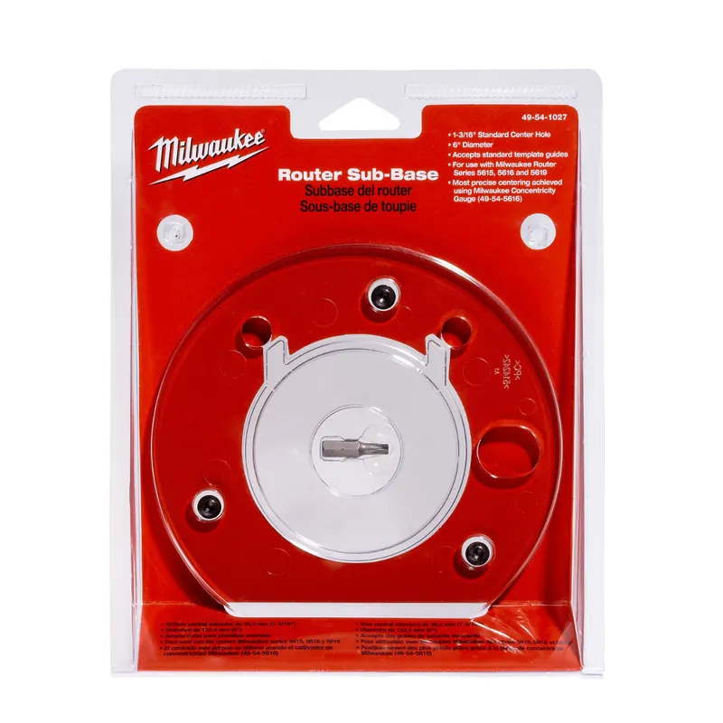 Milwaukee Electric 6In Sub Base 1-3/16 Id Clear - MLW-49-54-1027