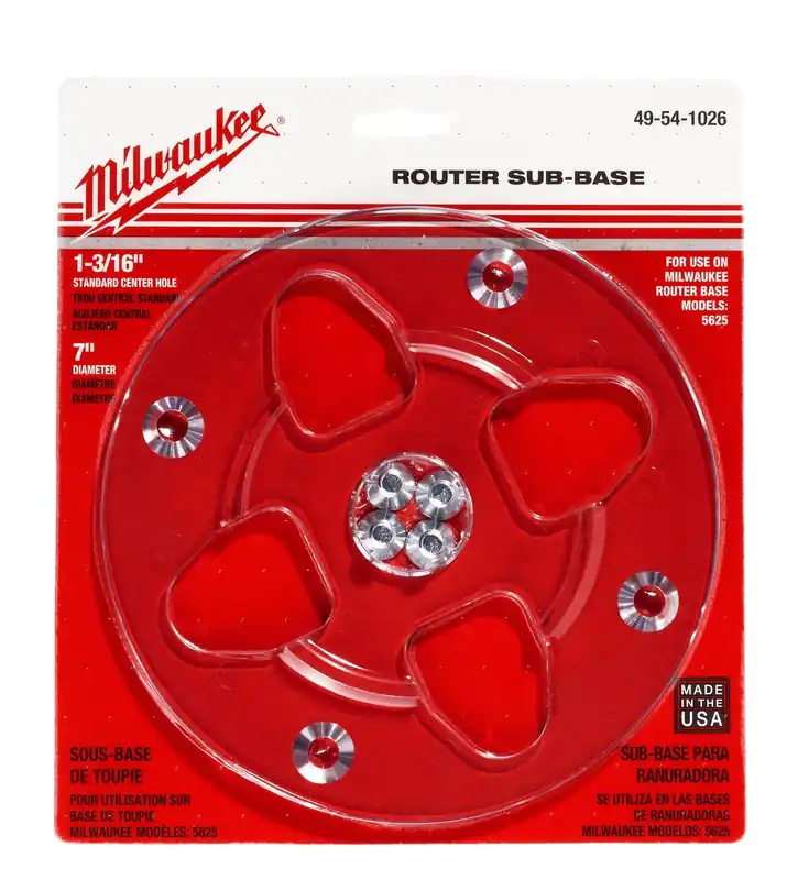 Milwaukee Electric Sub Base Router Small Hole - MLW-49-54-1026