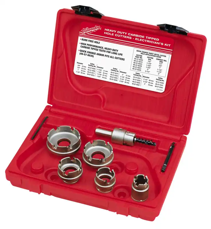 Milwaukee Electric 7Pc Carbide Sm Cutter Kit - MLW-49-22-8310