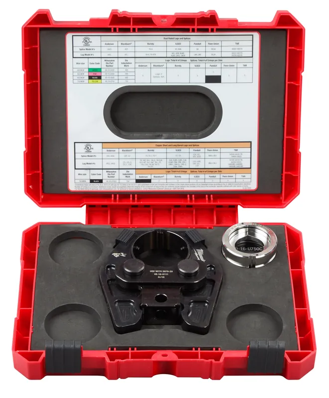 Milwaukee Electric 750 Mcm Cu U Style Die & Jaw Kit - MLW-49-16-750C