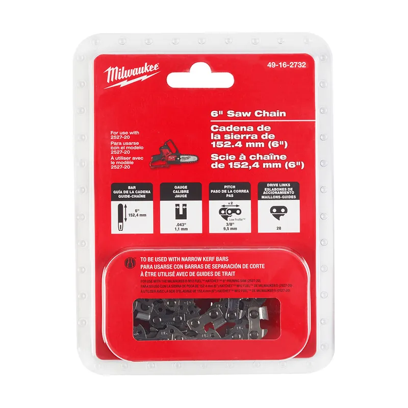 Milwaukee Electric 6" Replacementacement Chain - MLW-49-16-2732