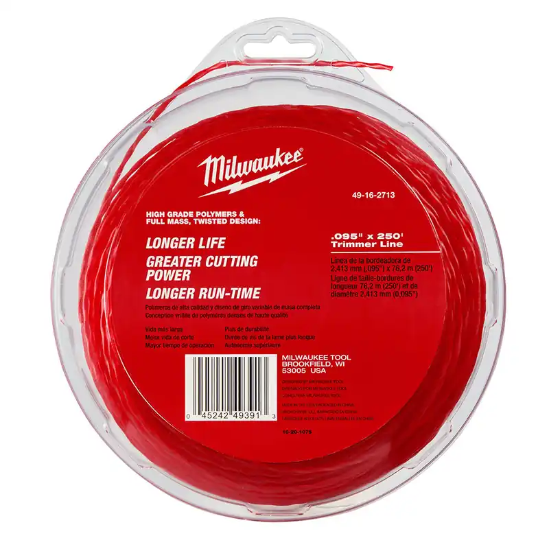 Milwaukee Electric .095 X 250 Trimmer Line - MLW-49-16-2713