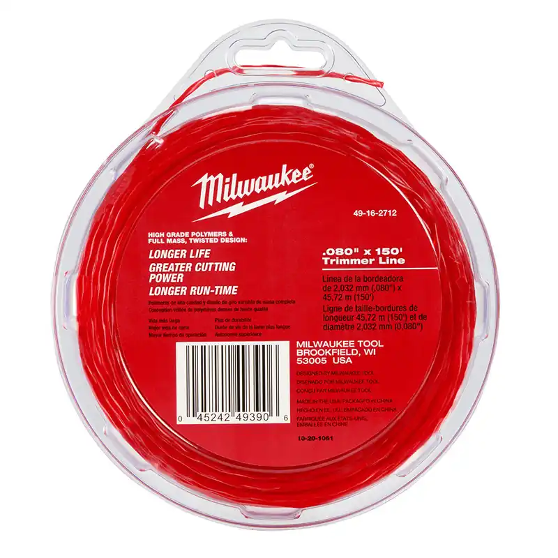 Milwaukee Electric .080 X 150 Trimmer Line - MLW-49-16-2712