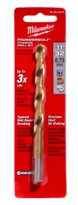 Milwaukee Electric 11/32 Tin Tbweb 135Sp Bit - MLW-48-89-2219