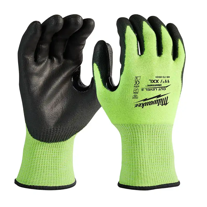 Milwaukee Electric (6) Cut 3 High Vis Gloves - Xxl - MLW-48-73-8934