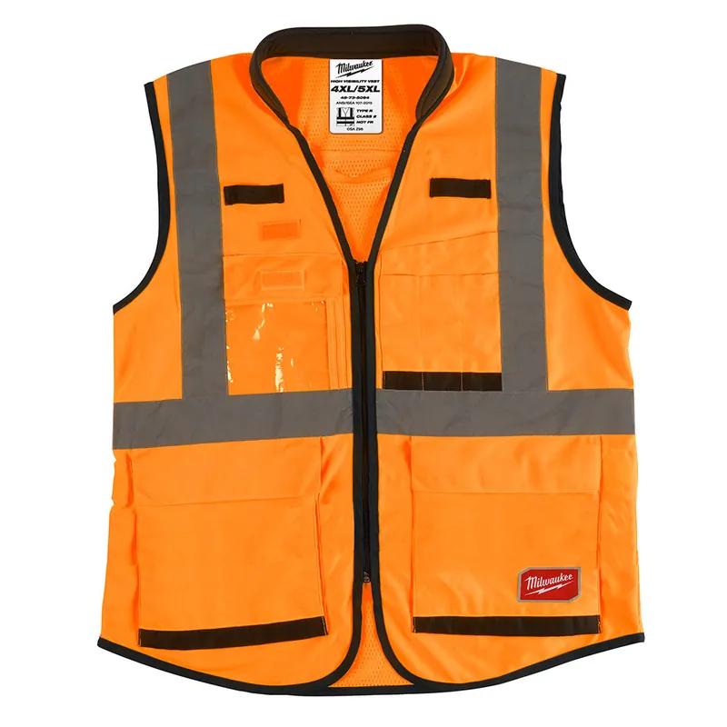 Milwaukee Electric (12) Prem Hi-Vis Vest-Org-4X/5X (Csa) - MLW-48-73-5094