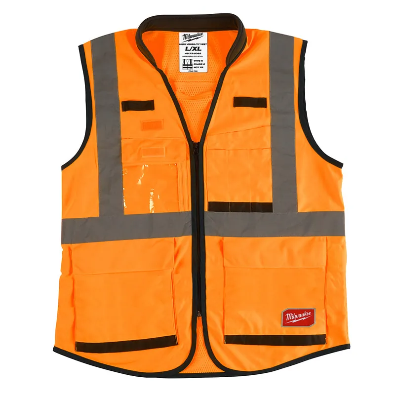Milwaukee Electric (12) Prem Hi Vis Vest-Orange-L/Xl - MLW-48-73-5092