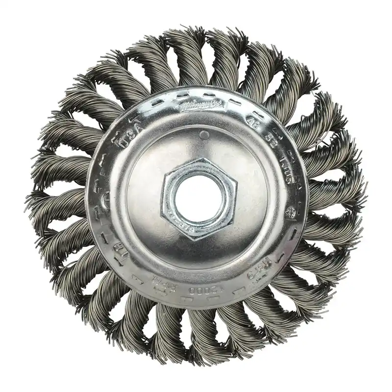 Milwaukee Electric 4"X 5/8"Bevel Crimped Brush Cs - MLW-48-52-1325