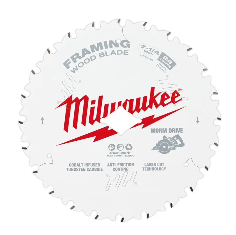 Milwaukee Electric 7-1/4"24T Wrenchmdrv Blade Bulk10 - MLW-48-41-0723